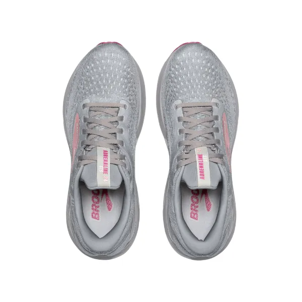 Brooks Women's Adrenaline GTS 24 Wide Grey/White safe land