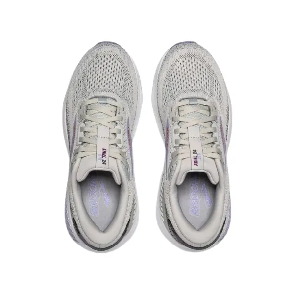 Brooks Womens Ariel GTS 24 Grey/Purple Wide Easy Day