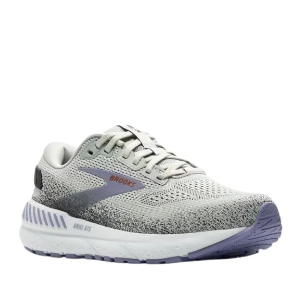 Brooks Womens Ariel GTS 24 Grey/Purple Wide Street Dream