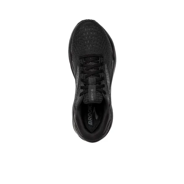 Brooks Women's Ghost 16 Black/Ebony heel shield