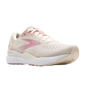 Brooks Women's Ghost 16 Pink/White quiet walk