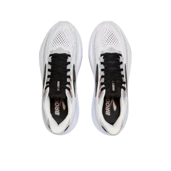 Brooks Women's Ghost 17 Wide White/Black rain mode