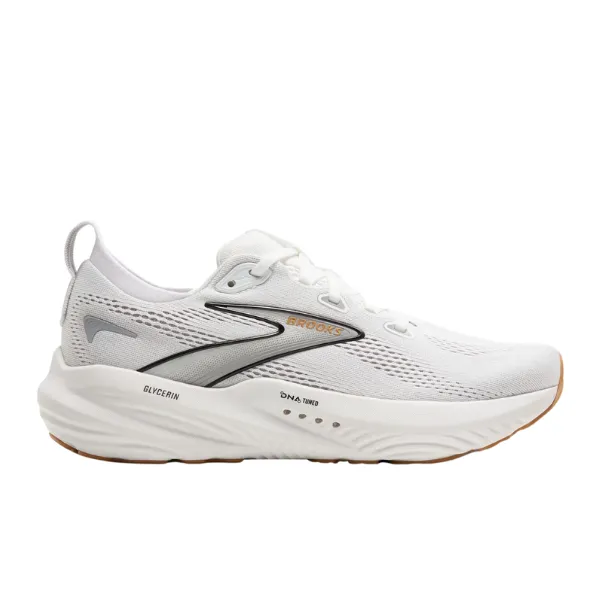 Brooks Women's Glycerin GTS 22 White/Grey/Black walk smart