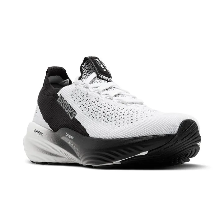 Brooks Women's Glycerin StealthFit 22 White/Black Effortless Fit