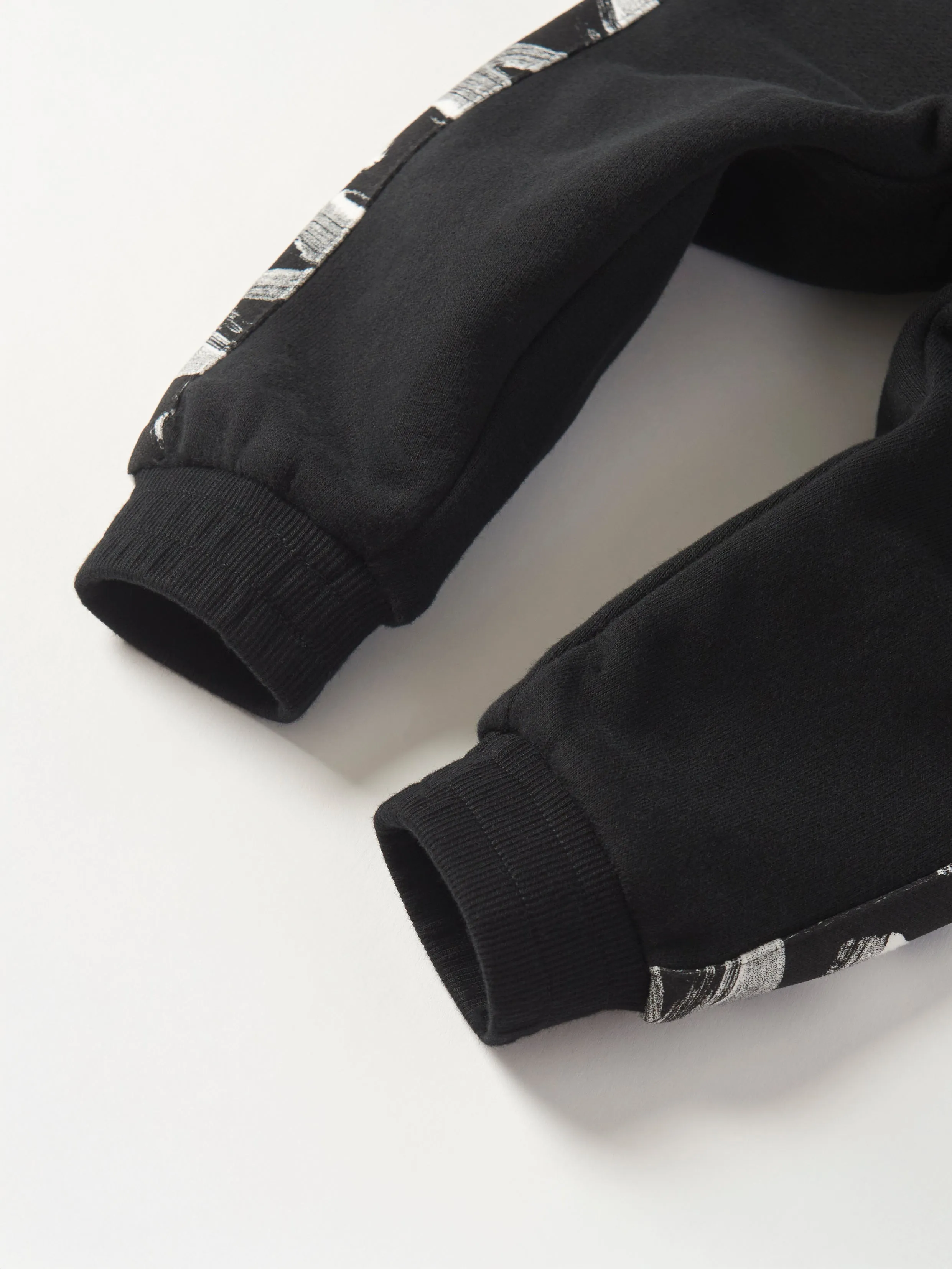 Brush Stroke Sweatpant - Black Vent Holes