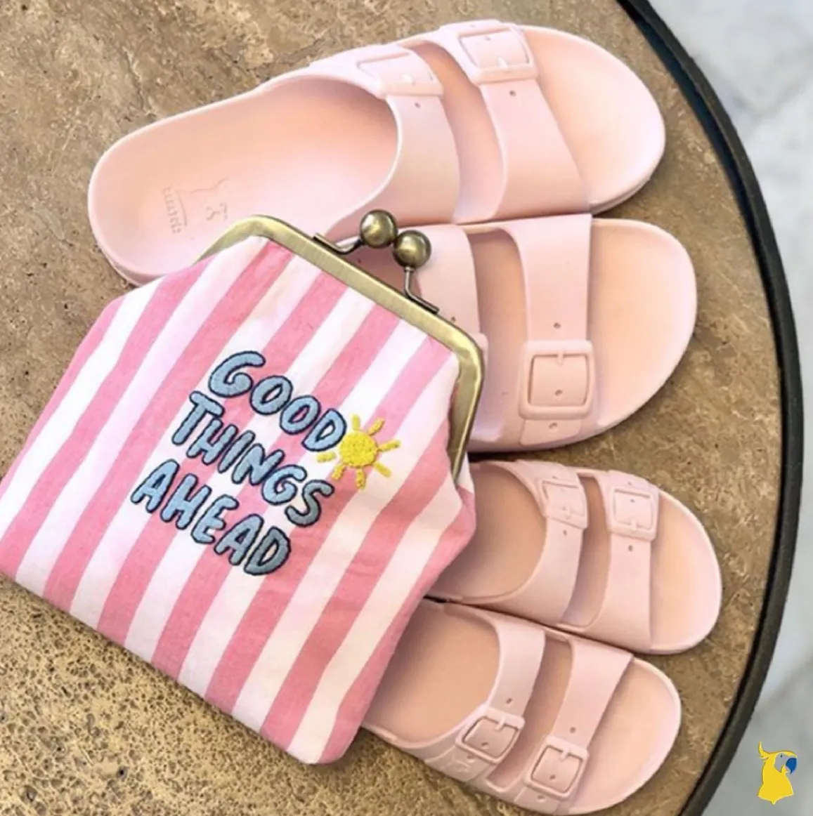 Cacatos Girl's Sandals, Light Pink Cozy Feet