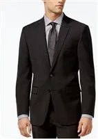 Calvin Klein Solid Charcoal -X-Fit Slim Suit high-end style