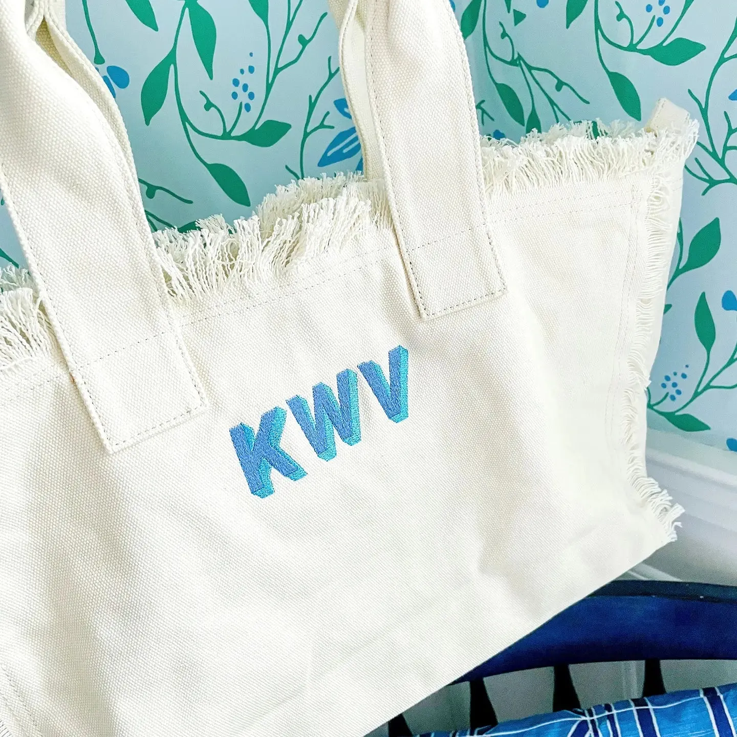 Calypso Fringe Personalized Tote casual vibe