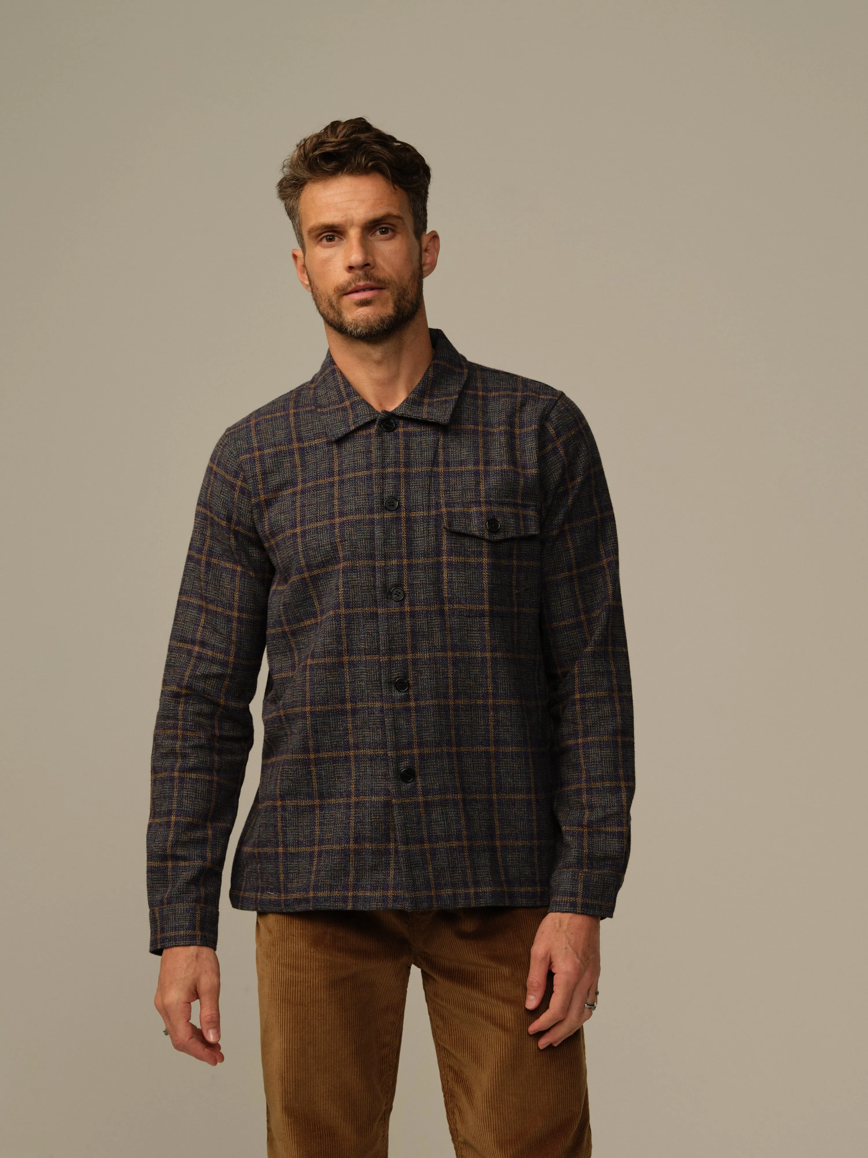 Cameron Japanese Flannel Overshirt - Final Sale functional design