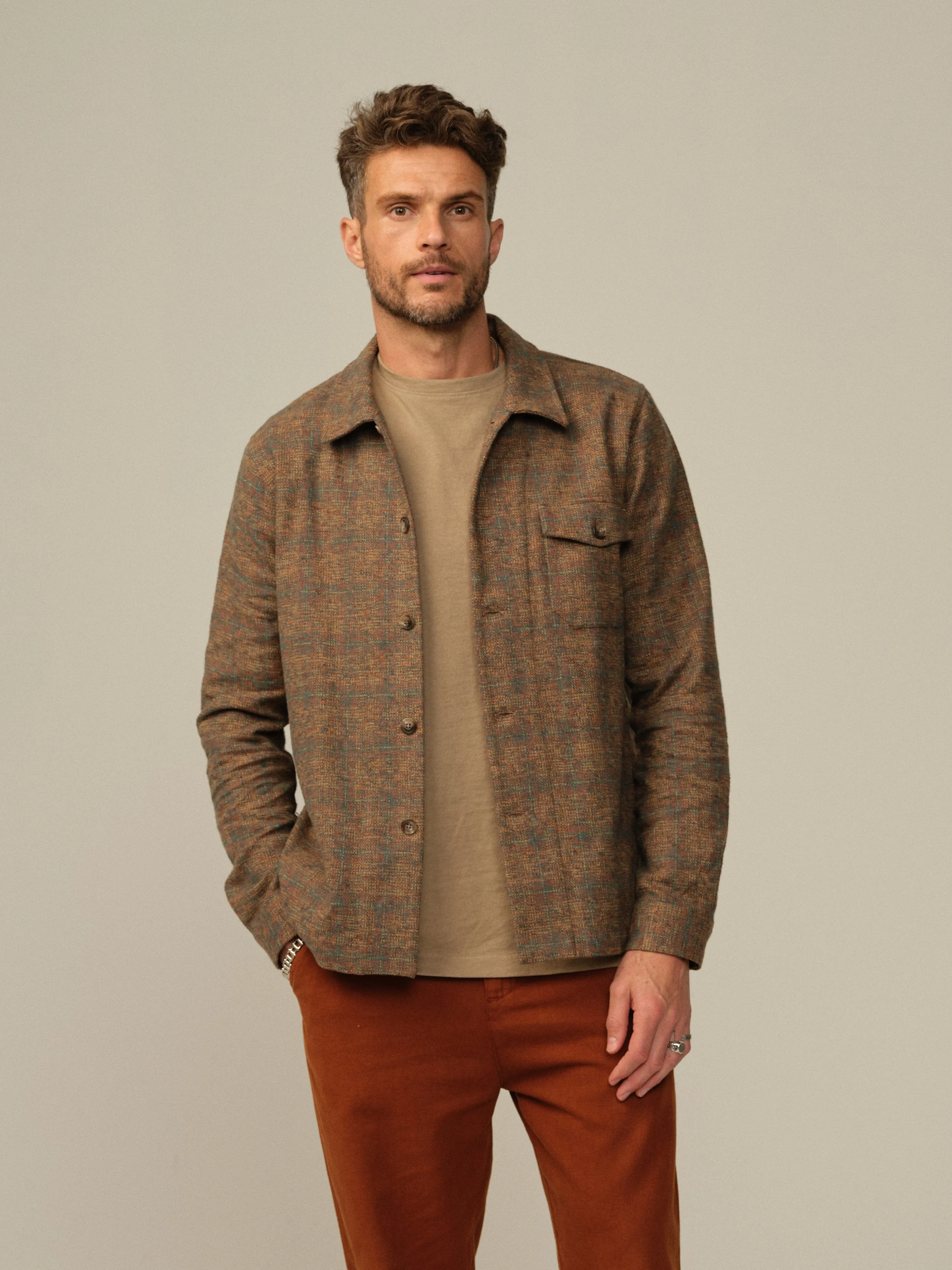 Cameron Japanese Flannel Overshirt - Final Sale travel ready