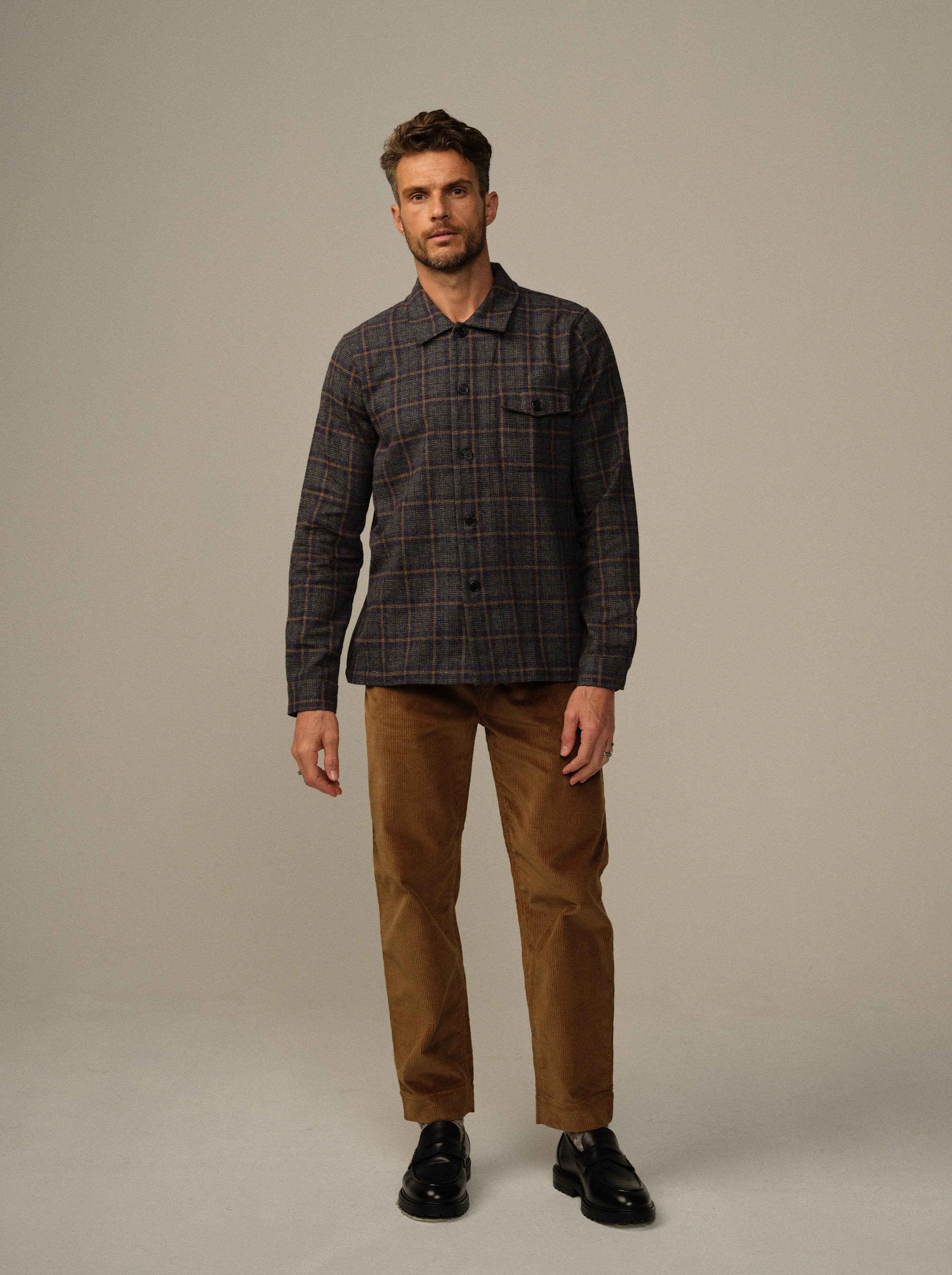 Cameron Japanese Flannel Overshirt - Final Sale breathable layers