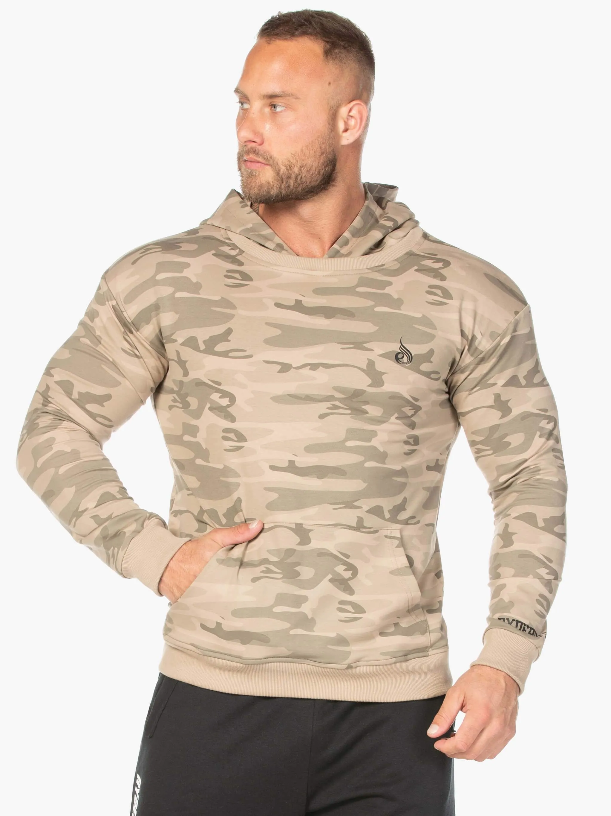 Camo Pullover Hoodie - Tan Camo casual cool