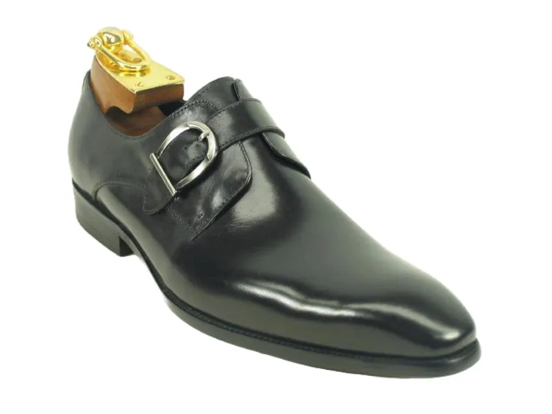 Carrucci Buckle Monk Strap KS503-35 - Black daily go