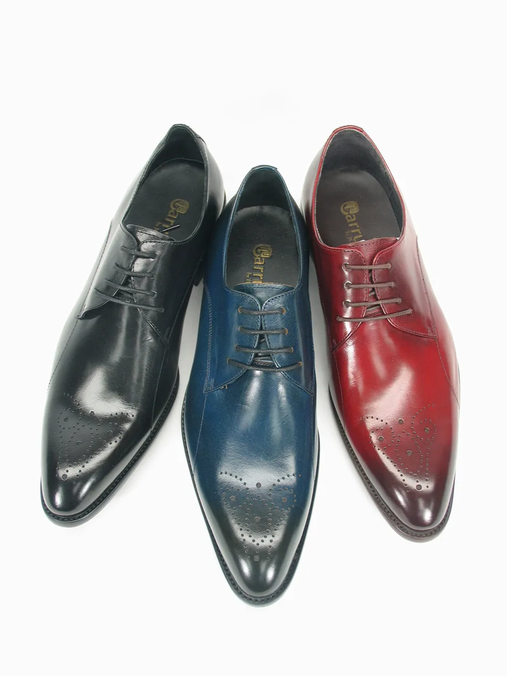 Carrucci KS479-04 Signature Lace-up Oxford - Cognac work sharp