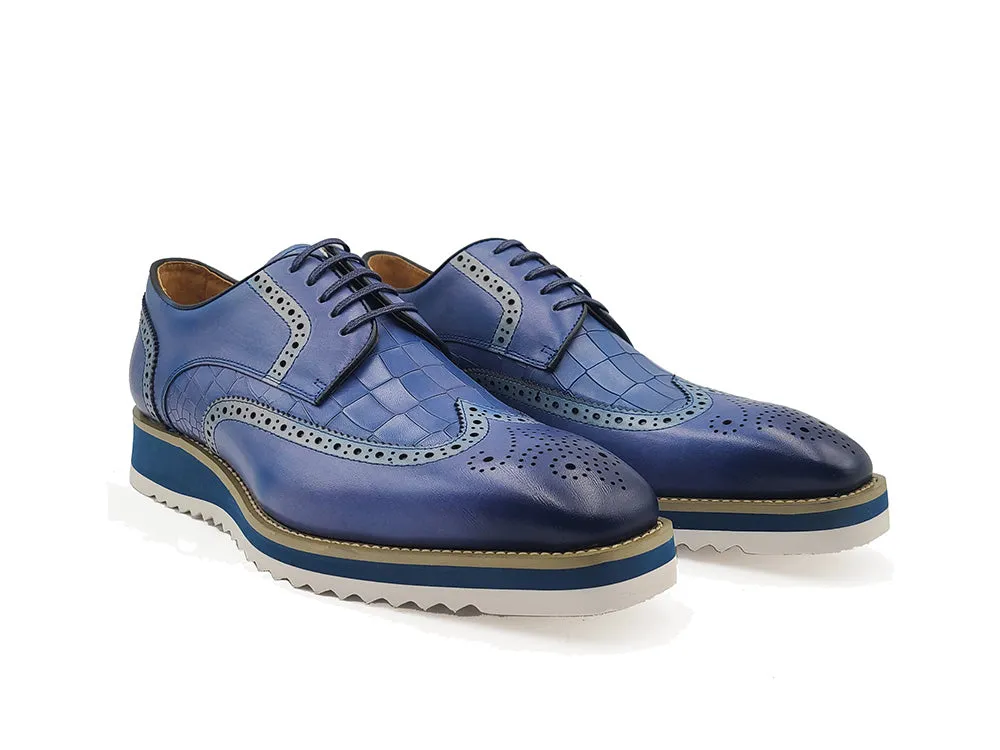 Carrucci KS515-35 Gorgeous Lace-up Oxford - Blue clean core