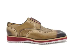 Carrucci KS515-35 Gorgeous Lace-up Oxford - Camel quick pace