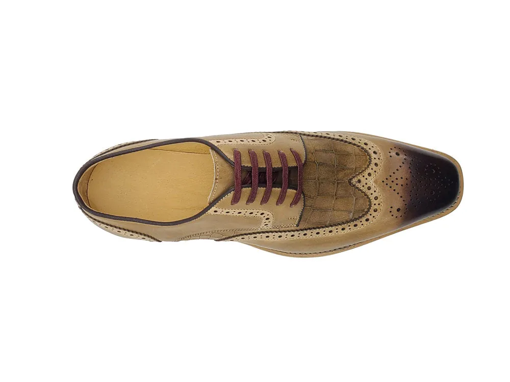 Carrucci KS515-35 Gorgeous Lace-up Oxford - Camel style mode
