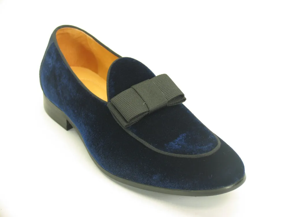 Carrucci KS525-102V Velvet Prom Loafer - Navy quiet touch