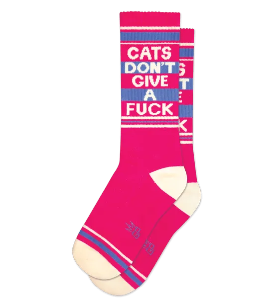 Cats Don't Give a F*** Socks from Gumball Poodle Light Compression