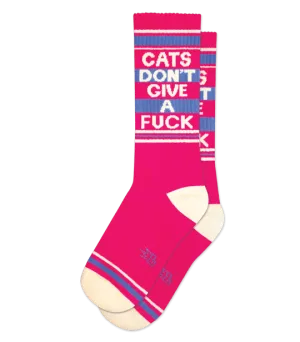Cats Don't Give a F*** Socks from Gumball Poodle Light Compression