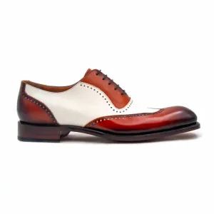 Charlton Lace Up Shoes - Camel/Beige supportive fit