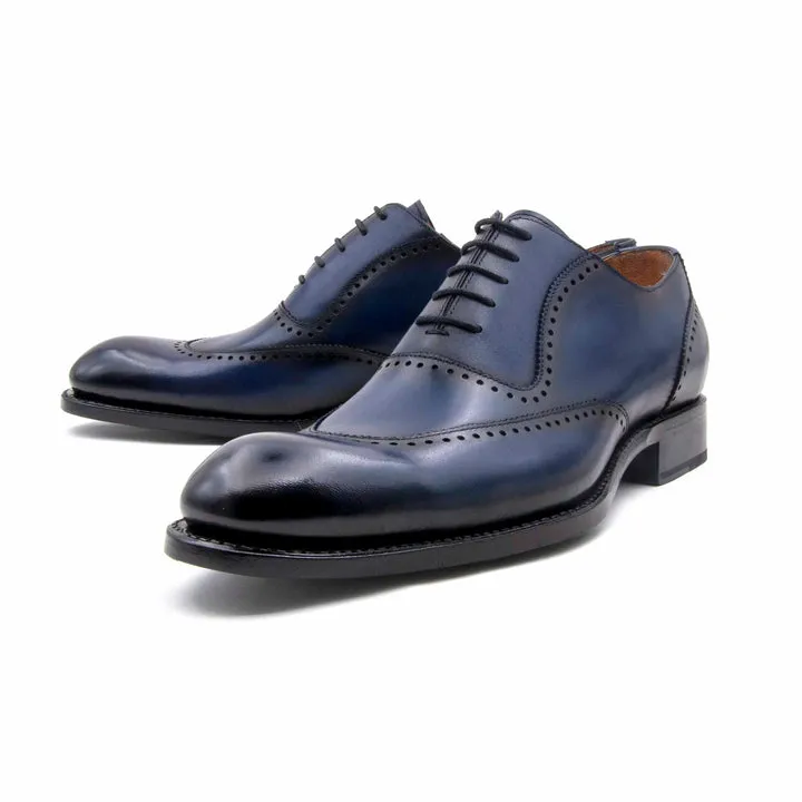 Charlton Lace Up Shoes - Navy low profile