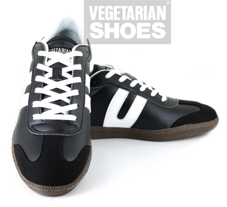 Cheatah Sneaker in Black from Vegetarian Shoes Layered Fit