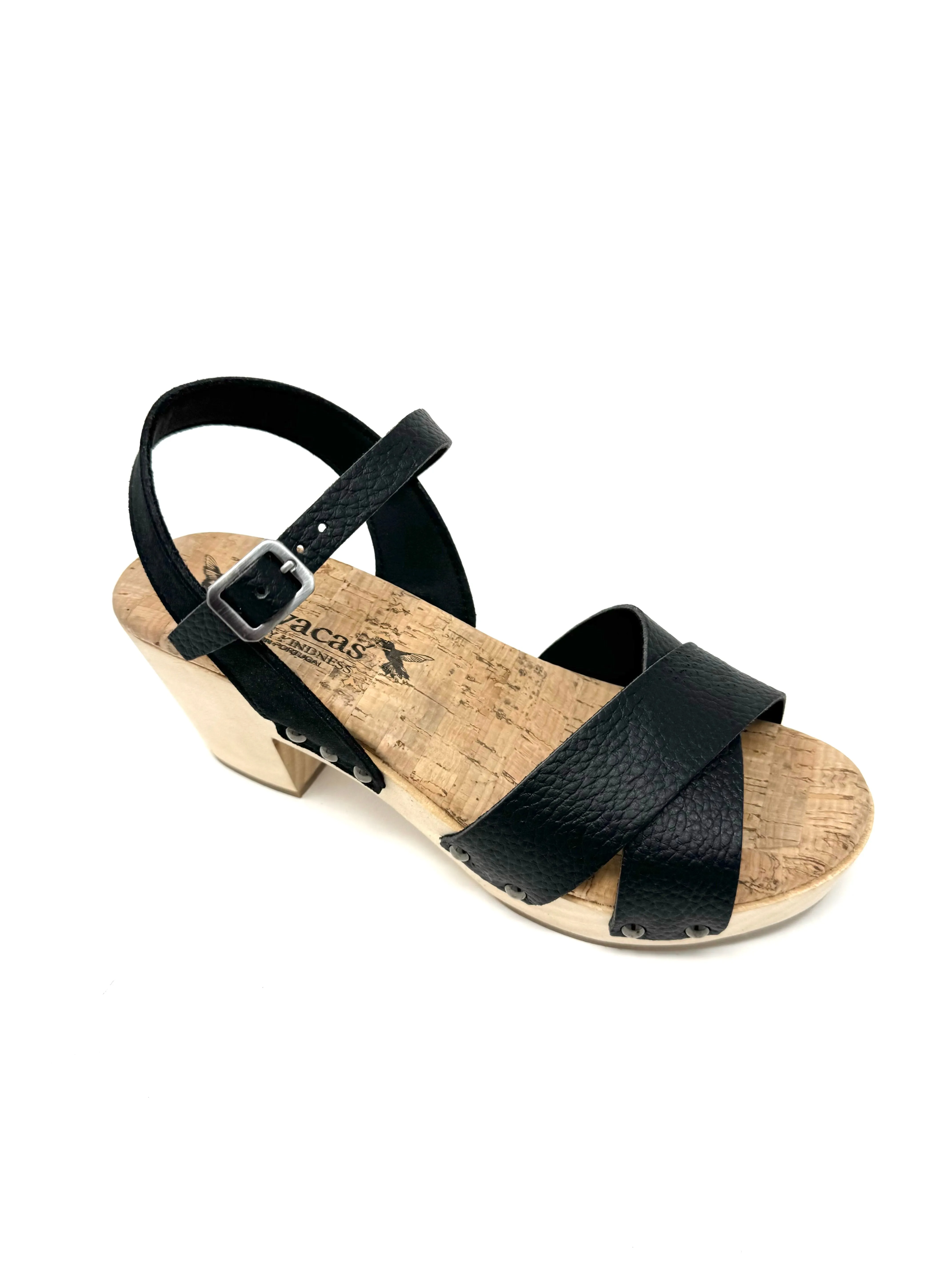 Chloe Clog in Black from Novacas Cool Air