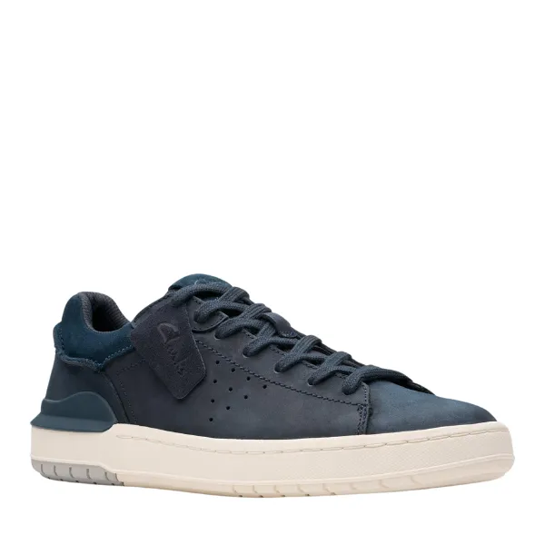 Clarks Men's Courtlite 2 Run Navy tourist vibe