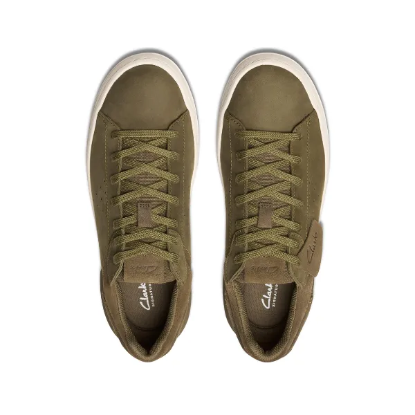 Clarks Men's Courtlite 2 Run Olive refresh pace