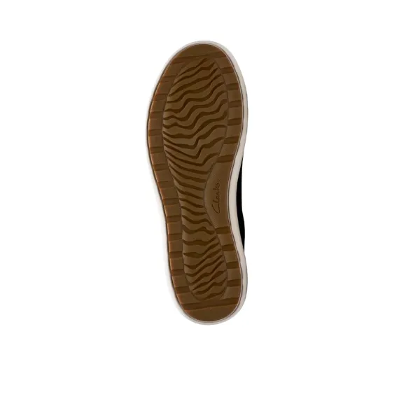 Clarks Men's Mapstone Lace Wide Black/White sunrise hour