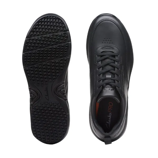 Clarks Men's Pro Lace Black Leather urban tone