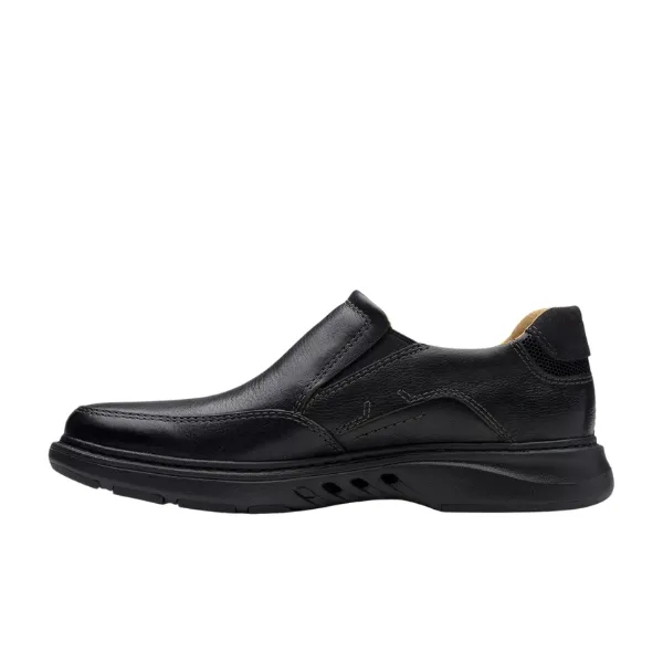 Clarks Men's Un Briley Step Leather Wide Black luxury vibe