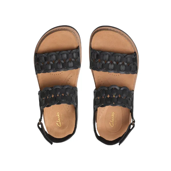 Clarks Women's Arwell Glide Wide Black light pack