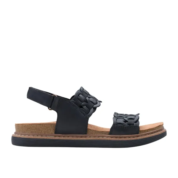 Clarks Women's Arwell Glide Wide Black Nature Touch