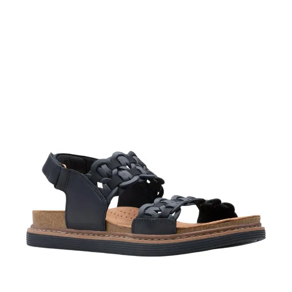 Clarks Women's Arwell Glide Wide Black Morning Run