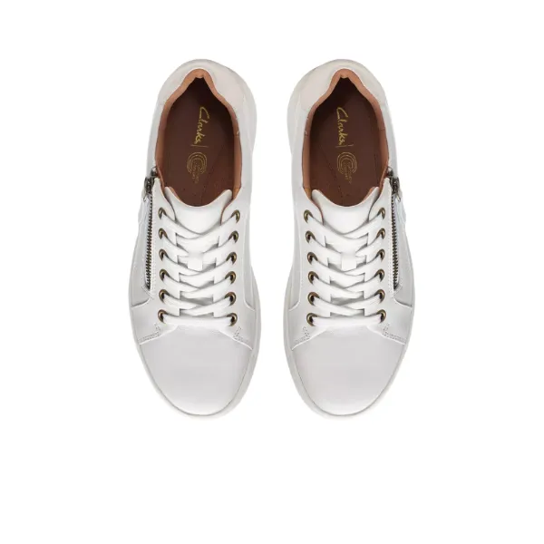 Clarks Women's Nalle Lace White natural day