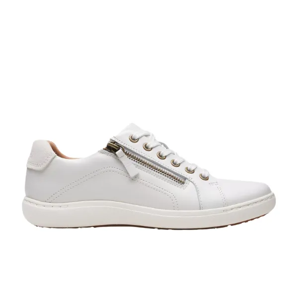 Clarks Women's Nalle Lace White Sharp Vibes