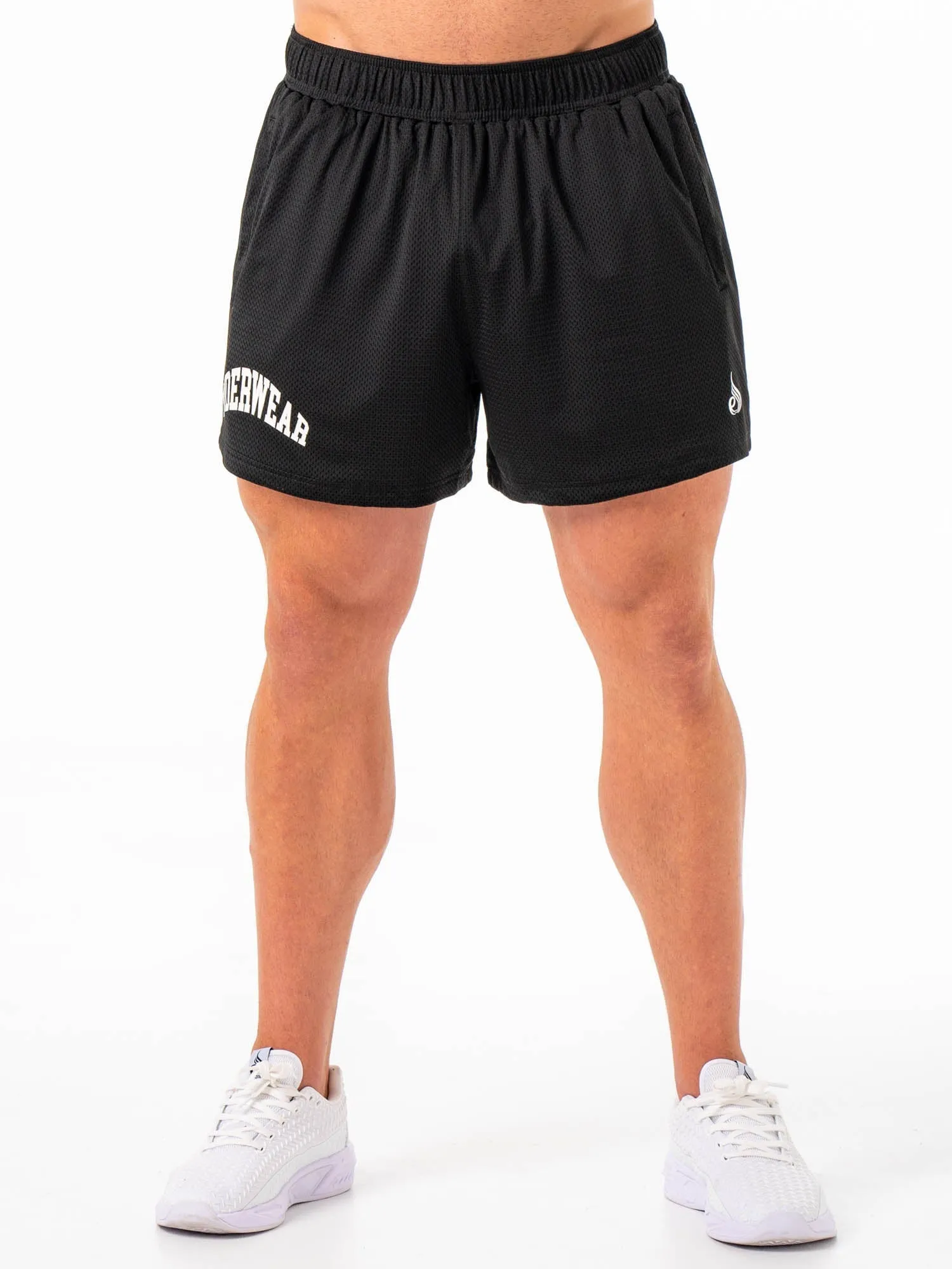 Collegiate Mesh Short - Black compression zone
