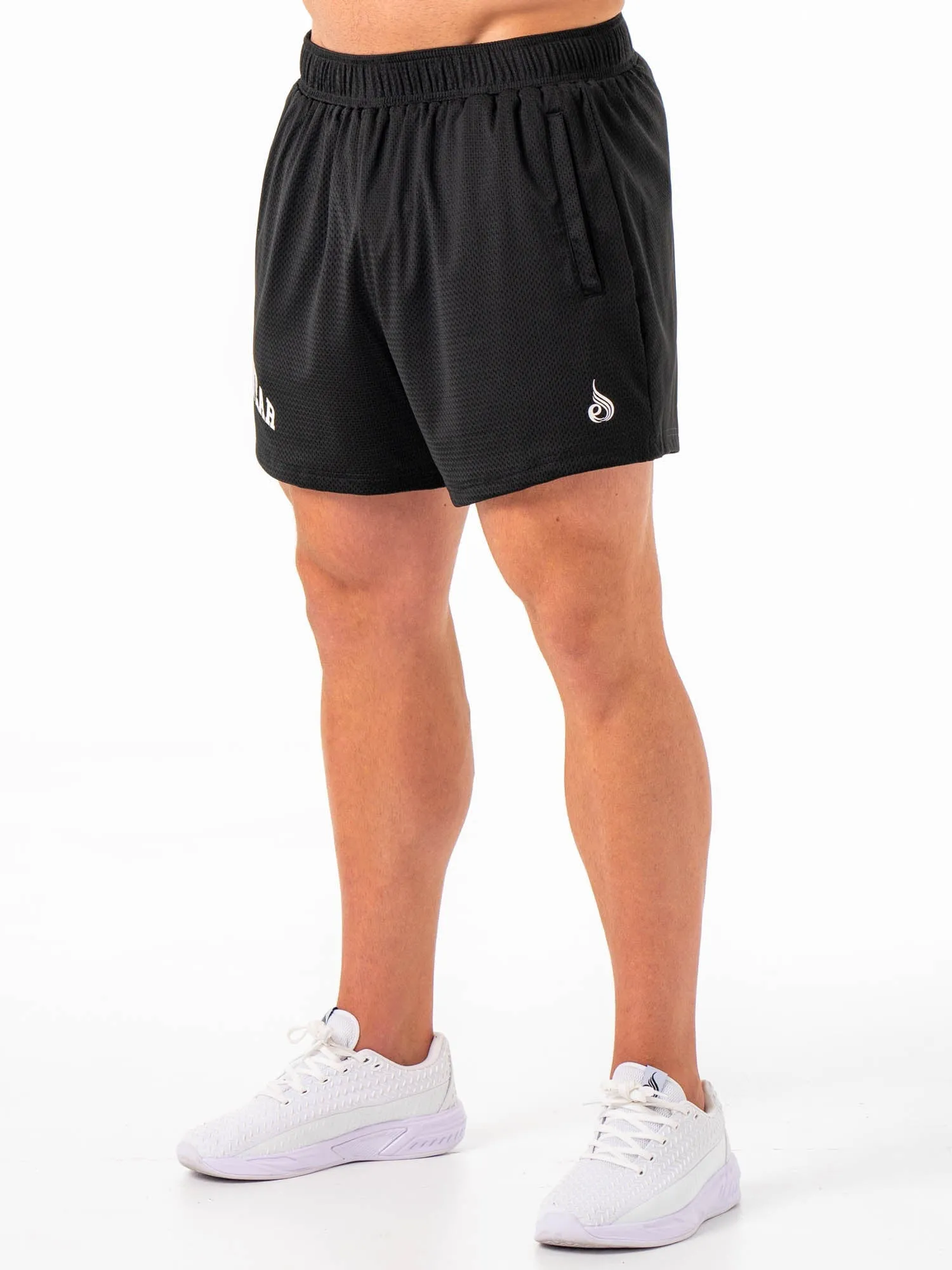 Collegiate Mesh Short - Black sport active