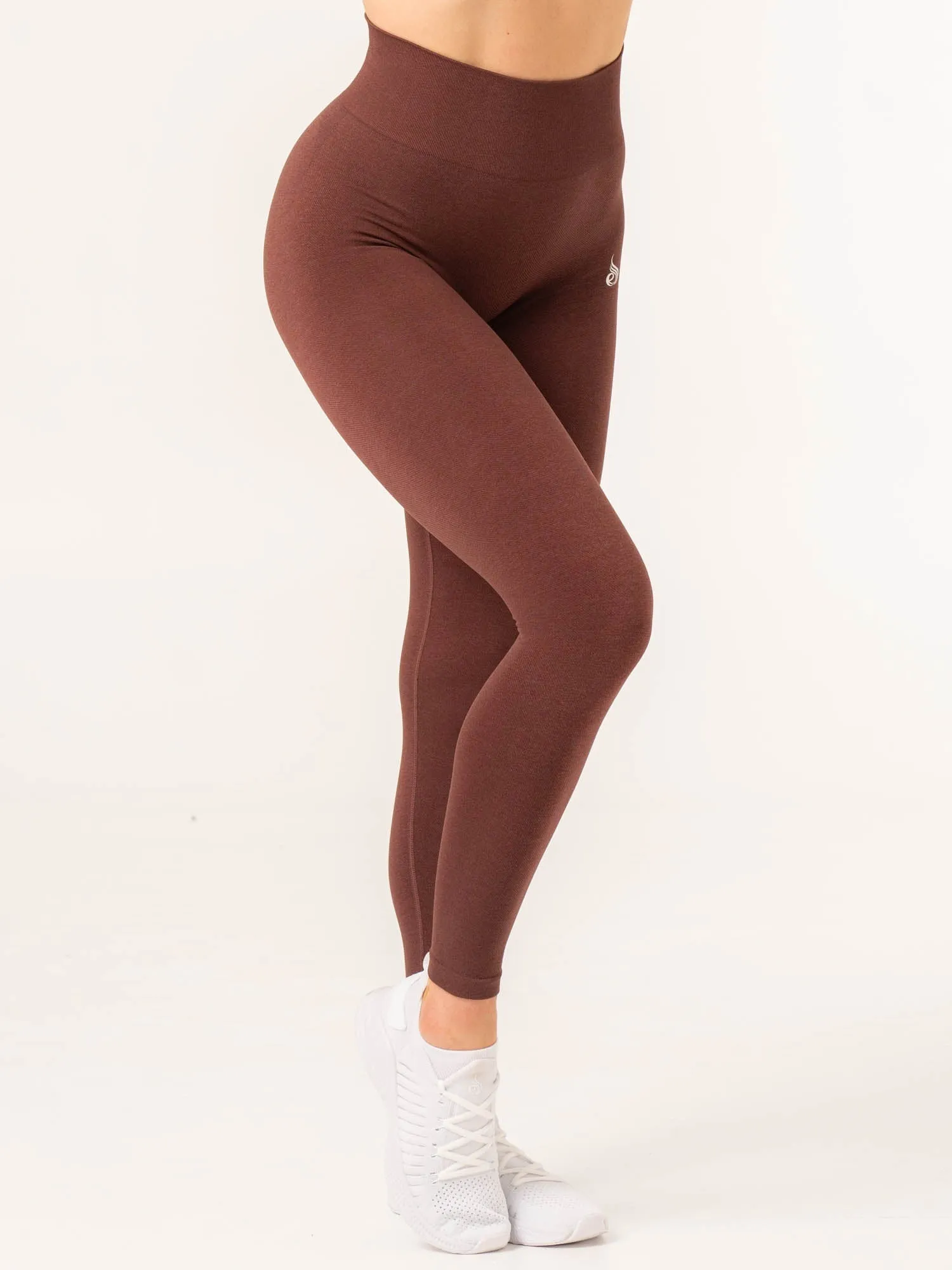 Contour Seamless Leggings - Chocolate Marl Functional comfort