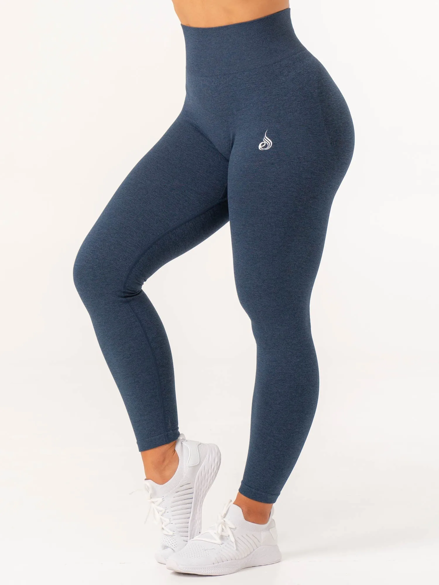 Contour Seamless Leggings - Navy Marl Stretch fit