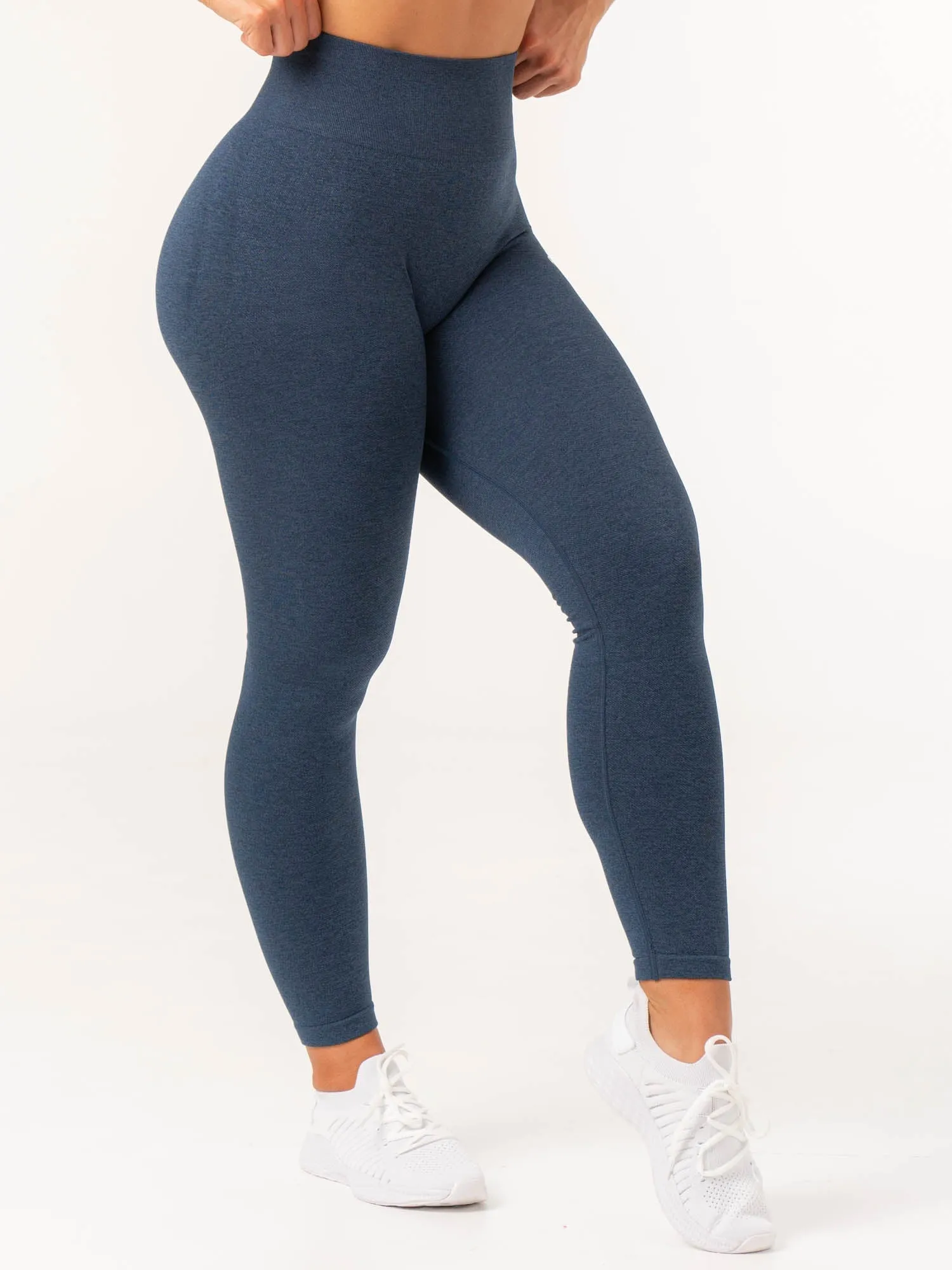 Contour Seamless Leggings - Navy Marl Light feel fabric