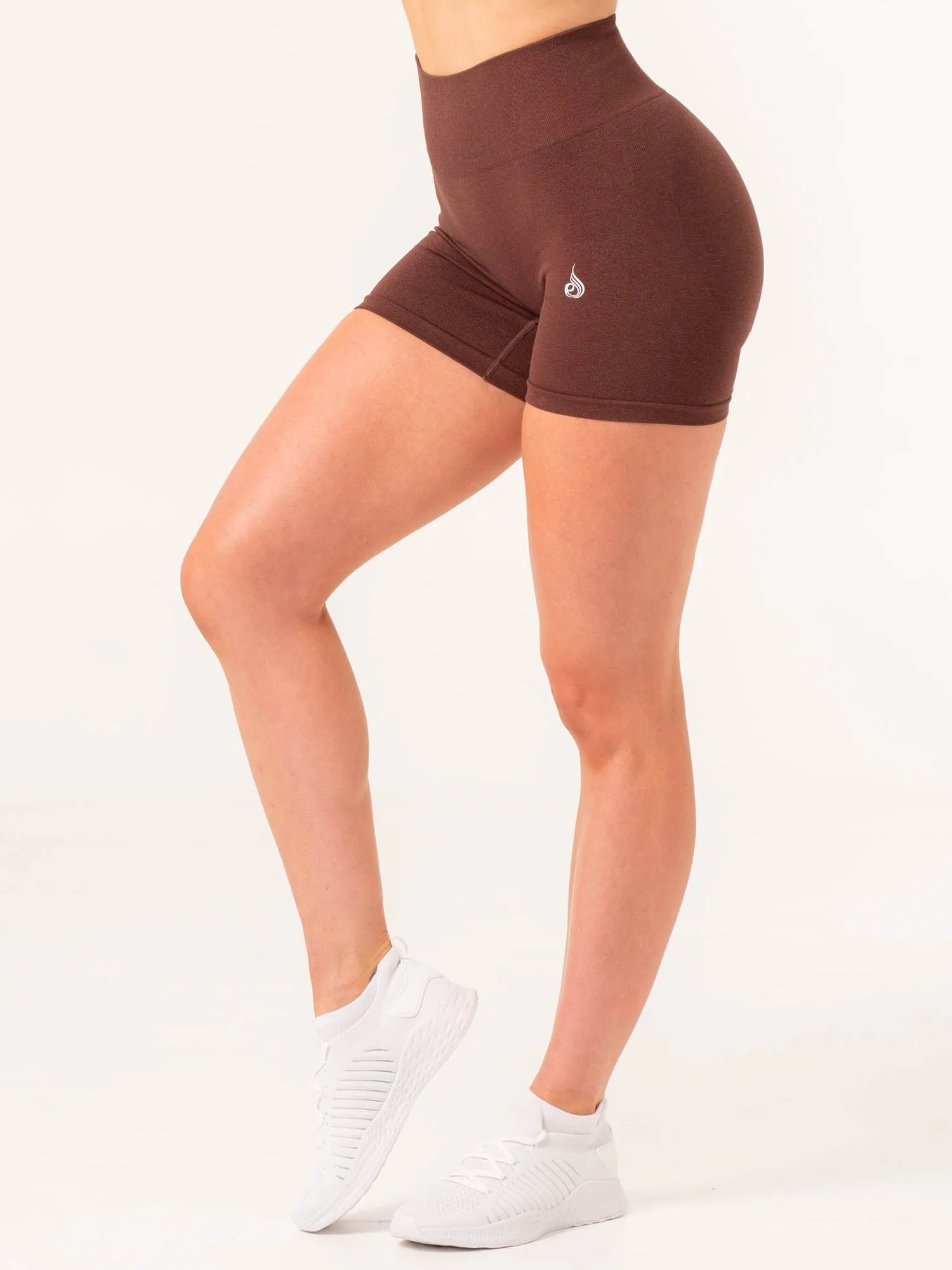 Contour Seamless Shorts - Chocolate Marl sporty colors
