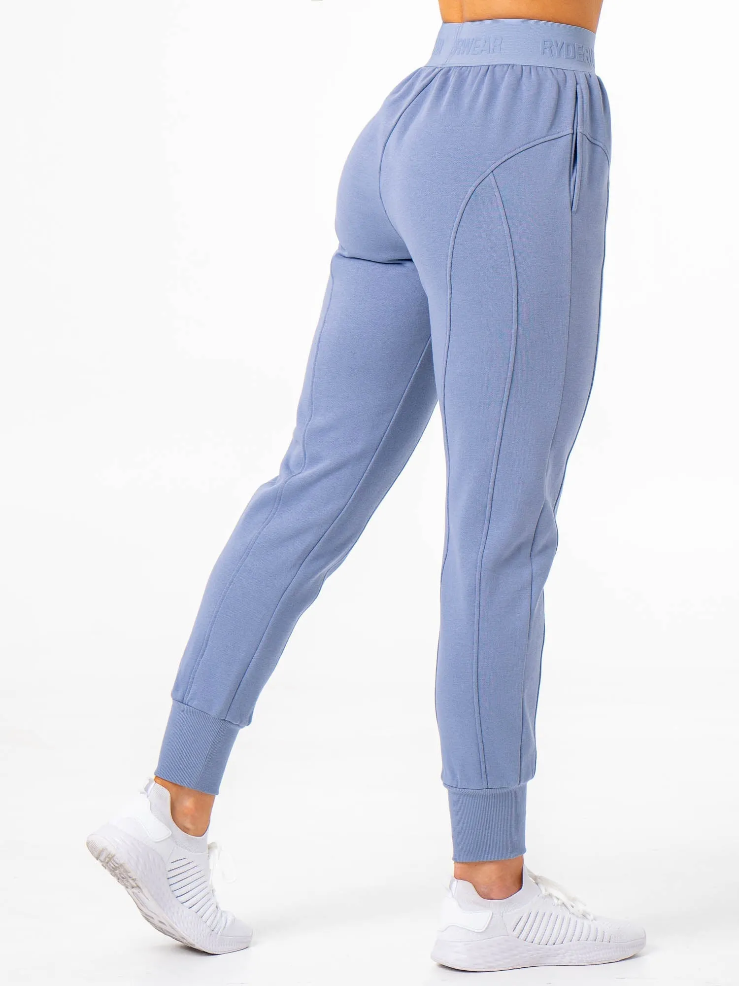 Contour Track Pants - Steel Blue Casual Layers