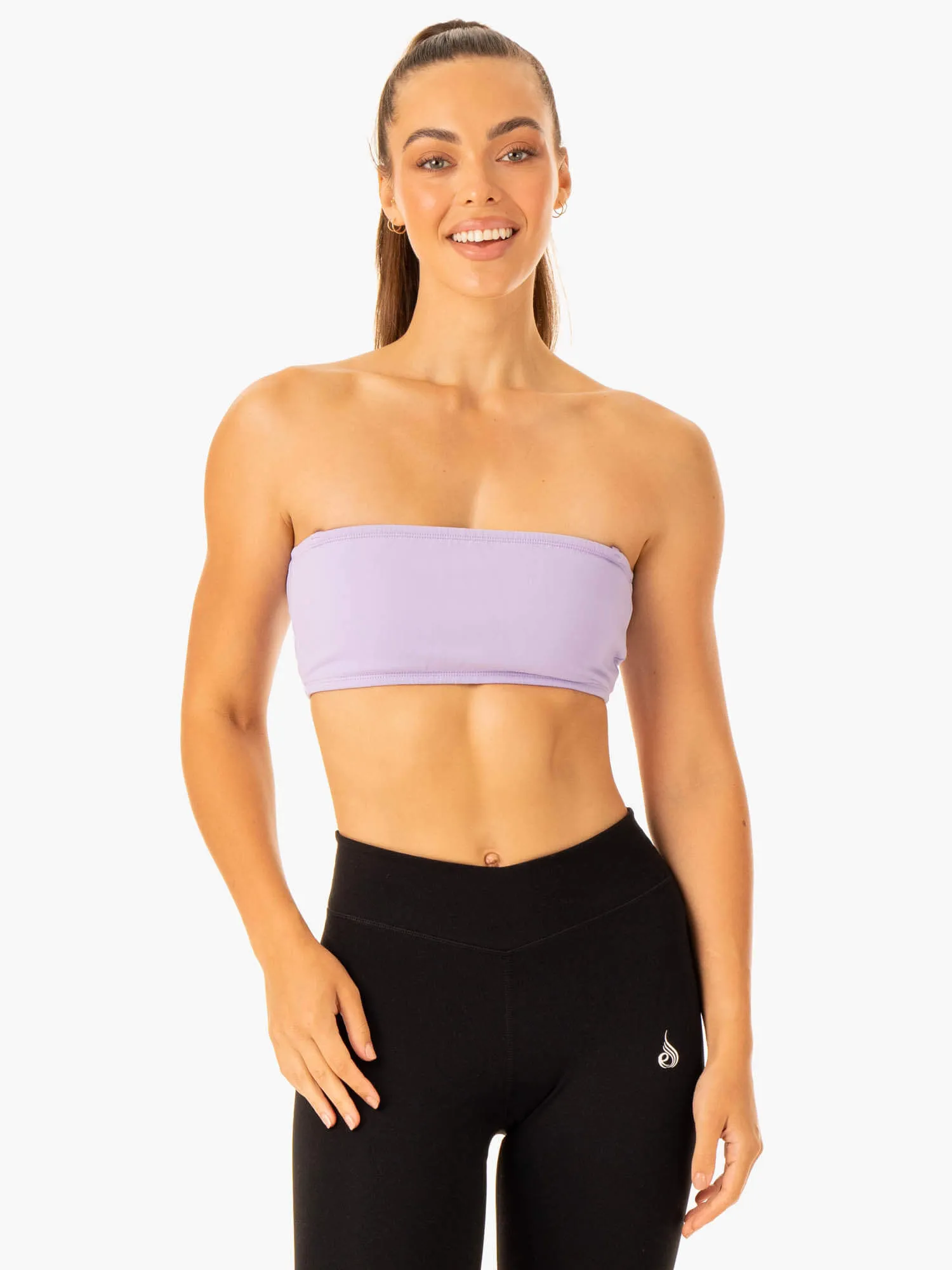 Convertible Bandeau Sports Bra - Lavender No Feel