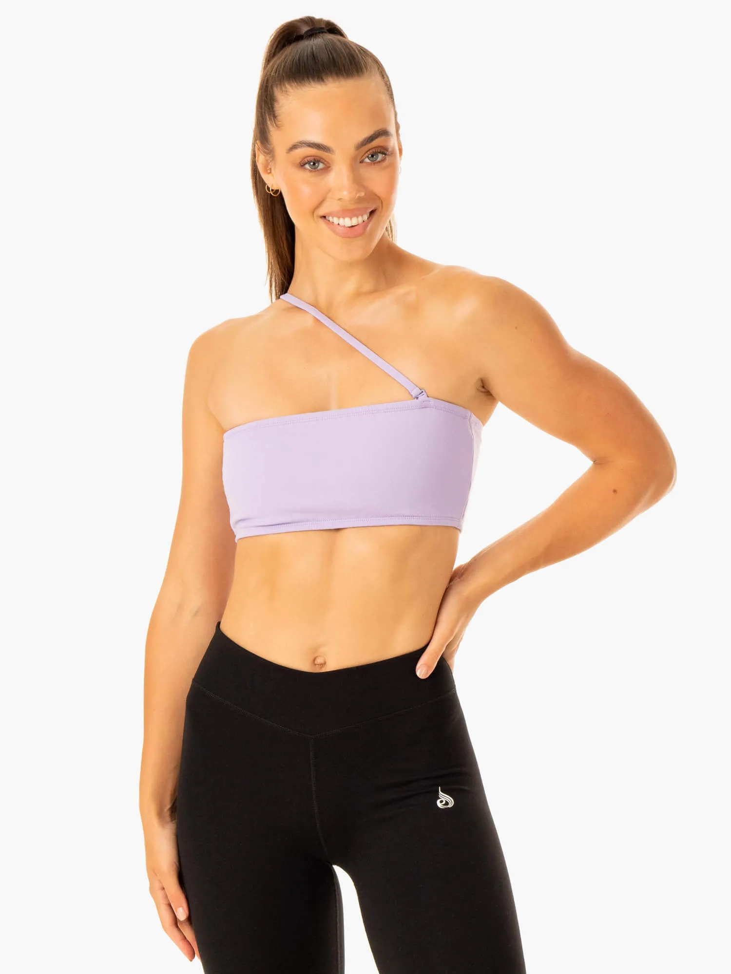 Convertible Bandeau Sports Bra - Lavender Slip Resistant