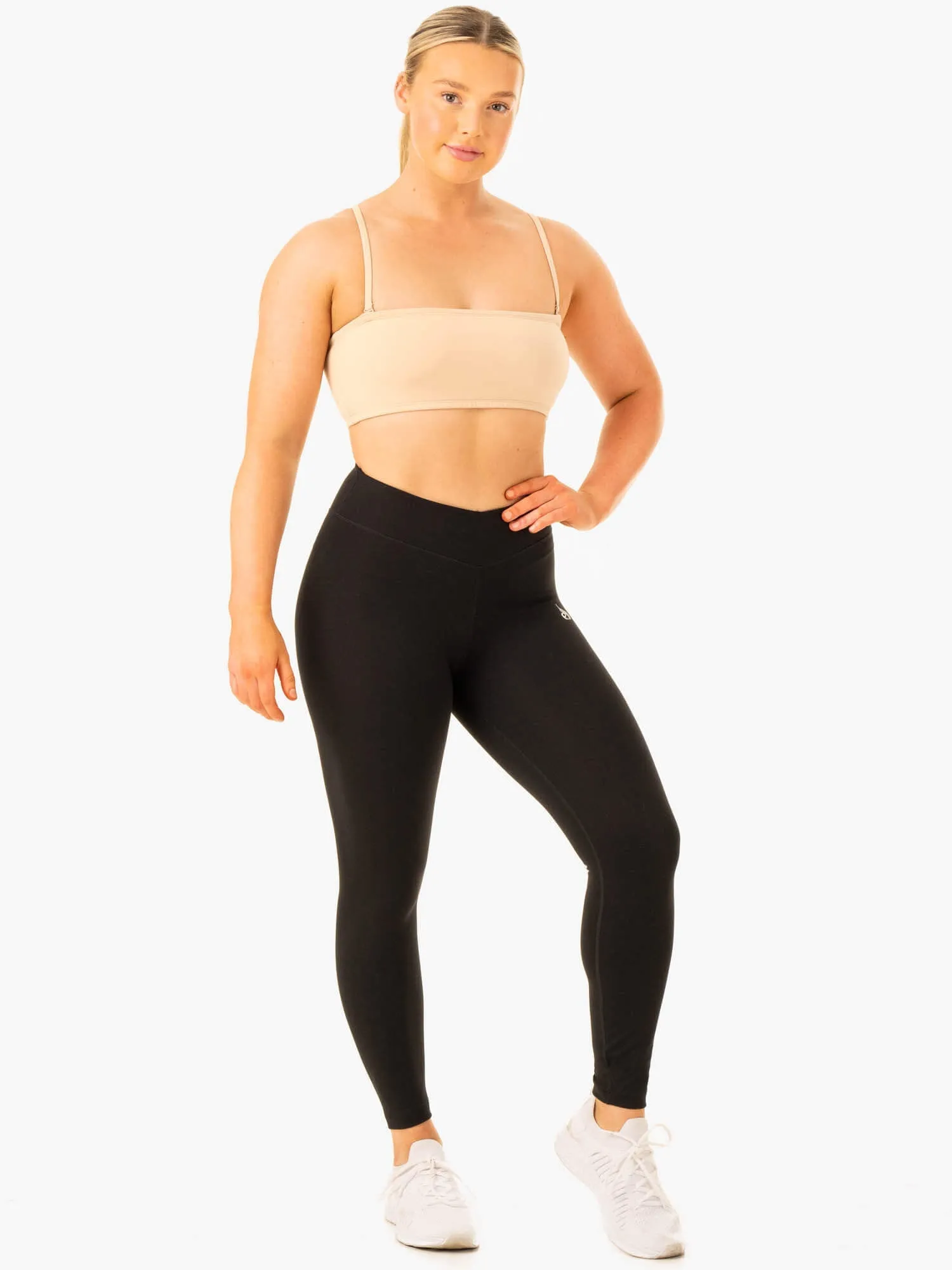 Convertible Bandeau Sports Bra - Sand Strong Wrap