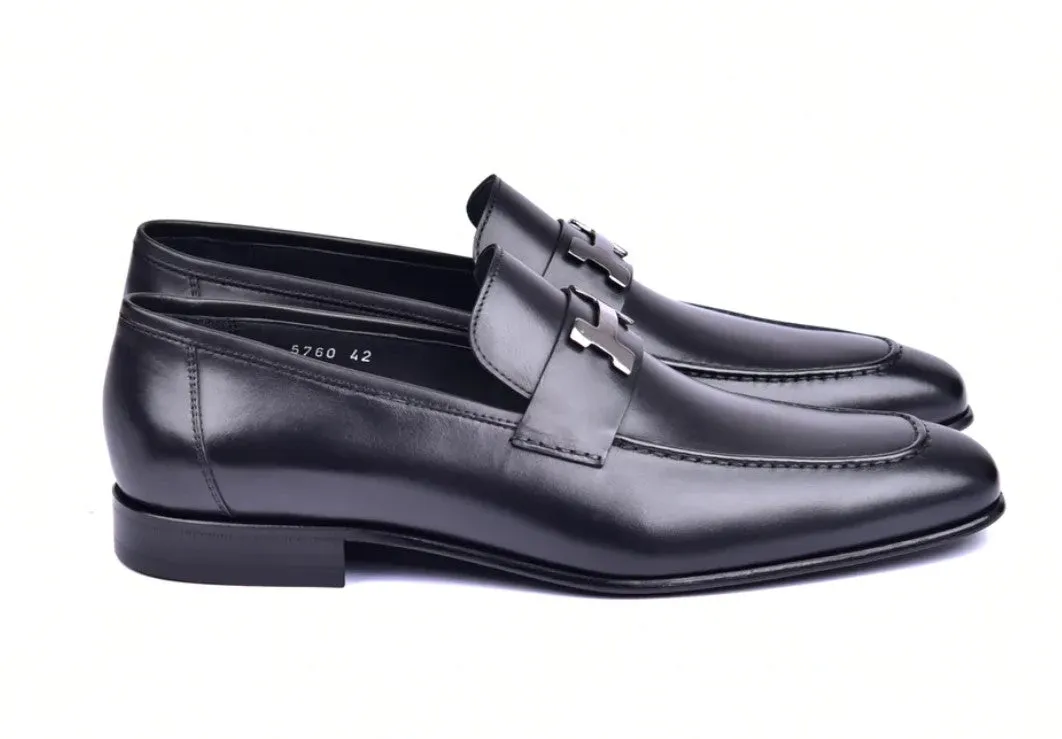 Corrente 5760 Burnished Calfskin Loafer - Black travel friendly