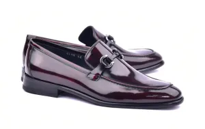 Corrente 6415 Calfskin slip-on Loafer  - Burgundy calm mood